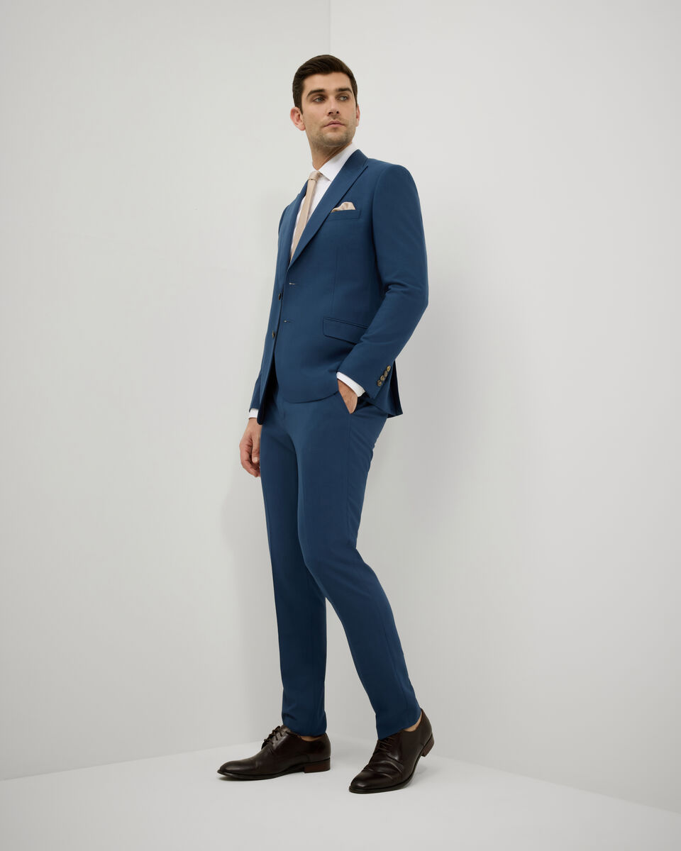 Single Breasted Tailored Jacket, Steel Blue, hi-res